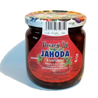Pečený čaj 430ml, jahoda s vanilkou