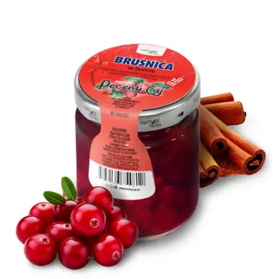 Brusnica so škoricou – pečený čaj 60ml
