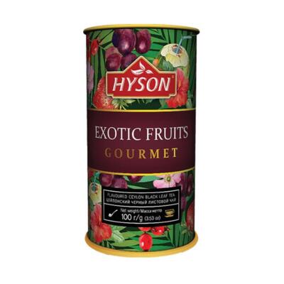 HYSON Exotic Fruits Gourmet, čierny sypaný čaj ochutený 100g
