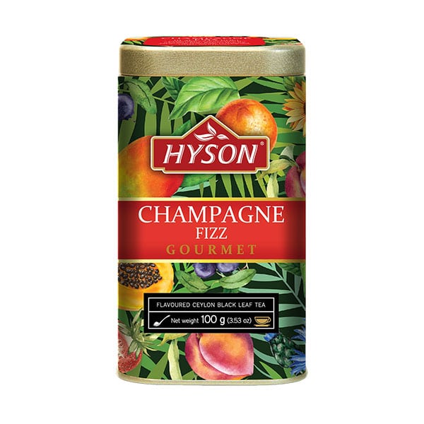 hyson-plech-100g-CHAMPAGNE-FIZZ-sypany-caj-cierny-ochuteny-0 Prémiový cejlónsky sypaný čierny čaj ochutený 100g v plechovke HYSON Champagne Fizz