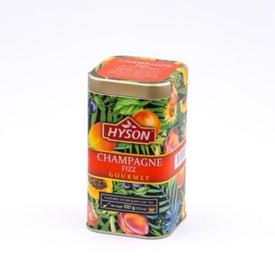 Prémiový cejlónsky sypaný čierny čaj ochutený 100g v plechovke HYSON Champagne Fizz