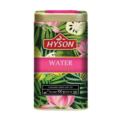 Prémiový cejlónsky sypaný zelený čaj ochutený 100g v plechovke HYSON Water
