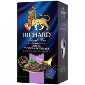 Čierny čaj richard obohatený o tymian a romarín