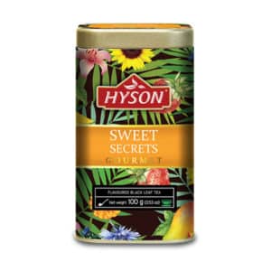 Prémiový cejlónsky sypaný čierny čaj ochutený 100g v plechovke HYSON Sweet Secrets