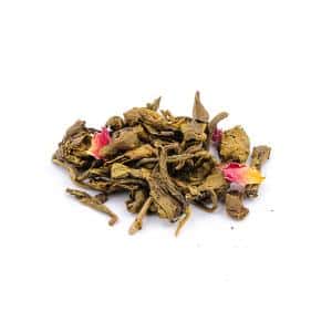 Prémiový cejlónsky sypaný zelený čaj ochutený 100g v plechovke HYSON Romance Berry