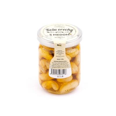 Orechy v mede Kešu orechy 130g