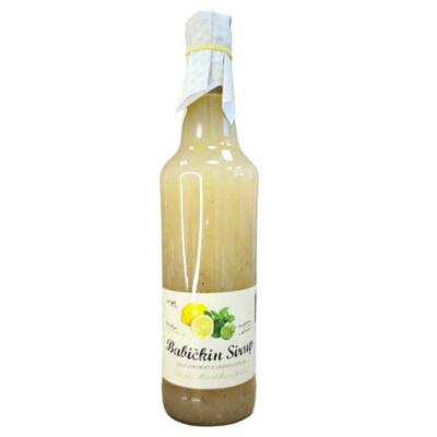 Babičkin domáci sirup citrón limetka a mäta