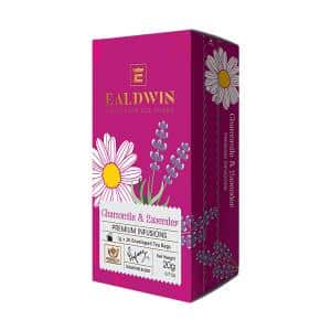 Prémiový bylinkový čaj Chamomile & Lavender od značky EALDWIN.