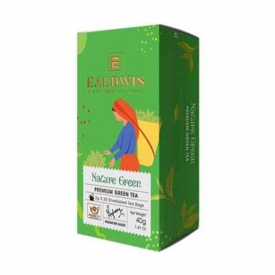 Poctivý a ručne zbieraný zelený cejlónsky čaj tej najvyššej kvality Ealdwin Nature Green