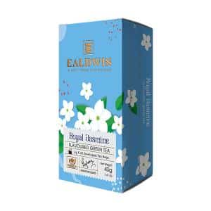 Lahodný ručne zbieraný zelený cejlónsky čaj ochutený jazmínom Ealdwin Royal Jasmine