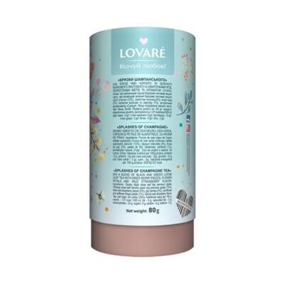 Prémiový sypaný čaj LOVARÉ Champagne Splashes 80g
