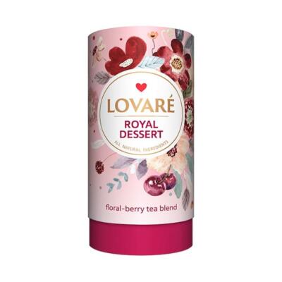 Prémiový sypaný ovocný čaj LOVARÉ Royal Dessert 80g