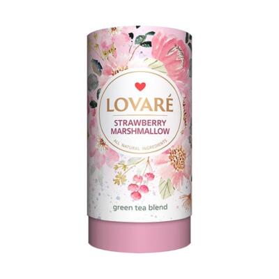 Prémiový sypaný čaj LOVARÉ Strawberry Marshmallow 80g