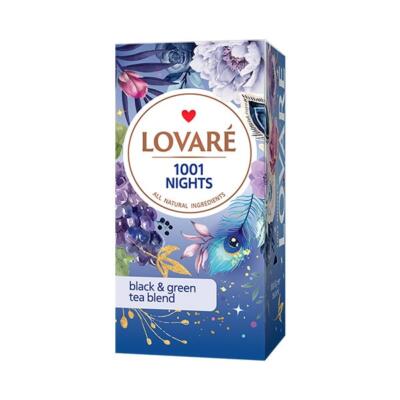 Prémiový porciovaný čaj Lovaré 1001 nights, kombinácia ochuteného zeleného a čierného čaju