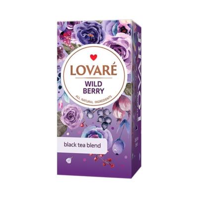 LOVARÉ Wild Berry, čierny čaj s príchuťou 48g (24 porcií)