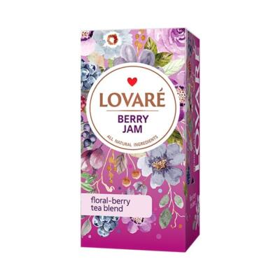LOVARÉ Berry Jam, bylinkový čaj s príchuťou 36g (24 porcií)