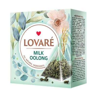 LOVARÉ Milk Oolong, oolong čaj s príchuťou 30g (15 pyramíd)
