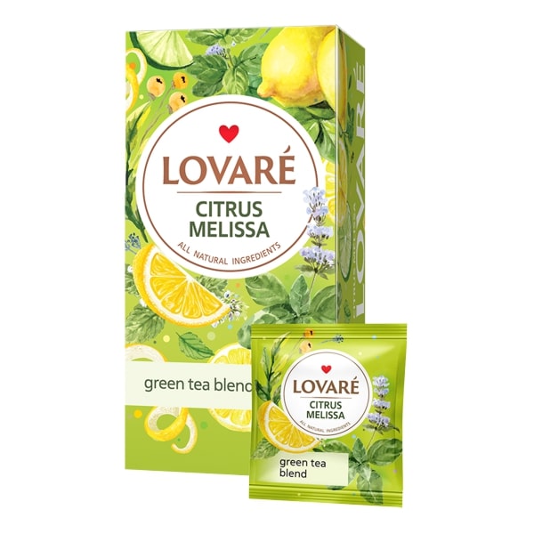 Prémiový zelený čaj s príchuťou - LOVARÉ Citrus Melissa
