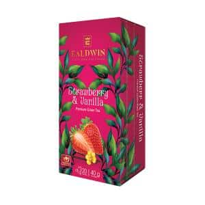Prémiový cejlónsky čaj EALDWIN Strawberry & Vanilla