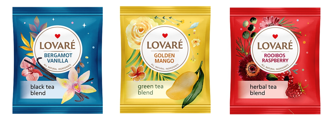 Obsah čajovej kolekcie Lovaré Flowers & Tea