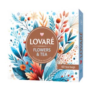 Exkluzívna kolekcia porciovaných čajov v krásnej kazete Lovaré Winter Flowers and Tea, obsahuje 60 čajových sáčkov.