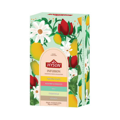 HYSON Infusion Tea Assorted, bylinkový čaj 36g (20 porcií)