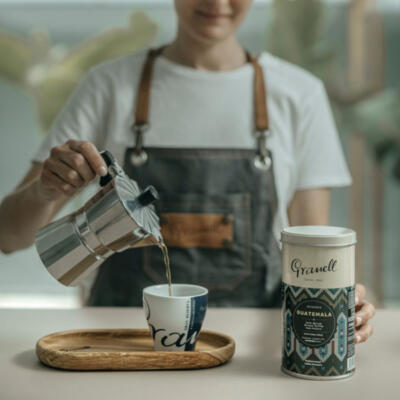Mletá káva v plechovke čistého pôvodu - Granell Guatemala 200g, 100% arabica.