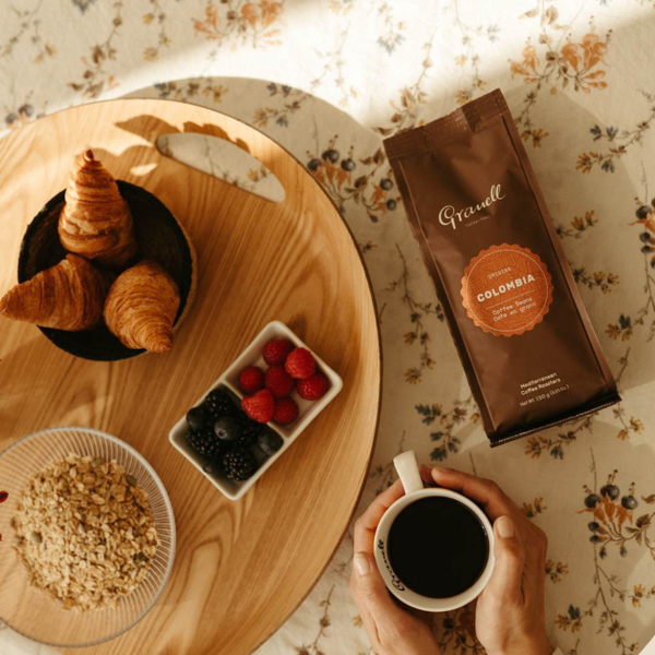 Zrnková káva čistého pôvodu - Granell Colombia 250g, 100% arabica.