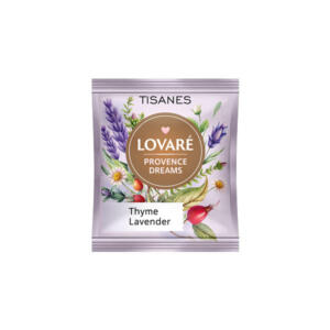 Upokojujúca kombinácia tymianu a levandule v bylinkovom čaji LOVARÉ Provence Dreams 24 vrecúšok.