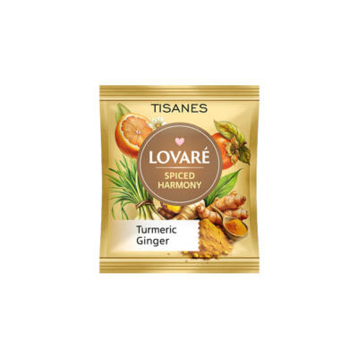 Povzbudivá a nevšedná kombinácia byliniek, ovocia a korenín v bylinkovom čaji LOVARÉ Spices Harmony 24 vrecúšok.