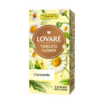 Prémiový bylinkový porciovaný čaj značky LOVARÉ, Timeless Flower 24 vrecúšok, 100% kamilky.