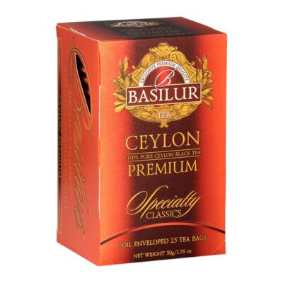 BASILUR Specialty Ceylon Premium, čierny čaj 50g (25x2g)