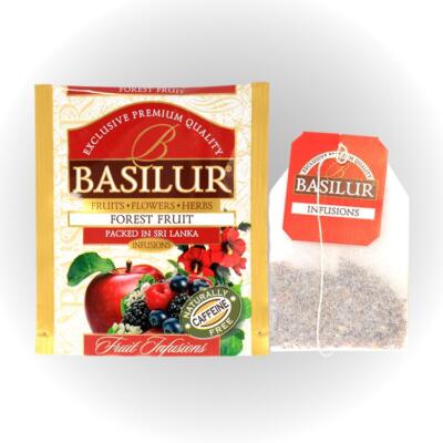 BASILUR Fruit Forest Fruit, ovocný čaj 45g (25x1,8g) – Obrázok 2