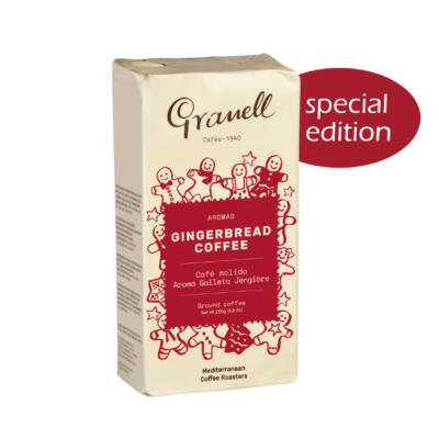 Granell Gingerbread Coffee mletá ochutená káva 250g s príchuťou vianočného perníka, 100% arabica