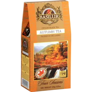 BASILUR Four Seasons Autumn Tea, čierny čaj ochutený 100g (Papierová Krabička)