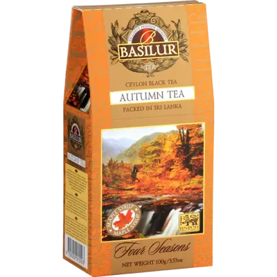 BASILUR Four Seasons Autumn Tea, čierny čaj ochutený 100g (Papierová Krabička)