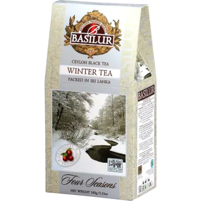 BASILUR Four Seasons Winter Tea, čierny čaj ochutený 100g (Papierová Krabička) – Obrázok 4