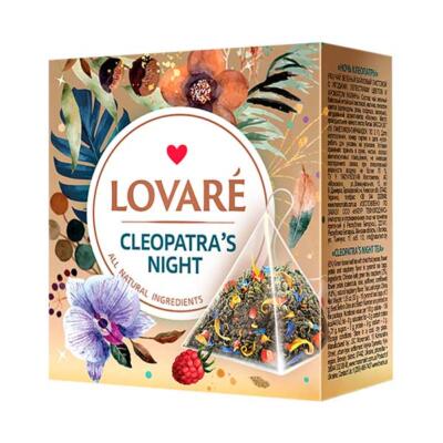 LOVARÉ Cleopatra’s Night , zelený čaj s príchuťou 30g (15 pyramíd)