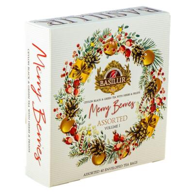Vianočná kolekcia porciovaných čajov Basilur Merry Berry VOL I.