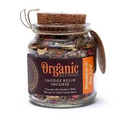 ARÔME Organické kadidlo MANDARIN & BAY LEAF 40g, v skle