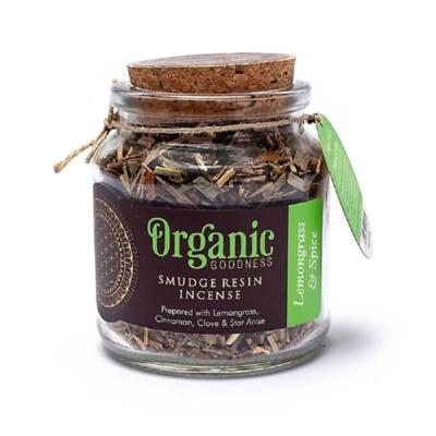 ARÔME Organické kadidlo LEMONGRASS & SPICE 40g, v skle