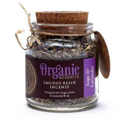 ARÔME Organické kadidlo SAGE & LAVENDER 25g, v skle