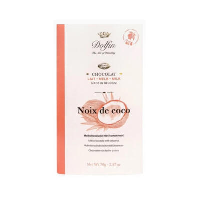 DOLFIN Mliečna čokoláda s kokosom 70g