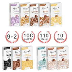 GRANELL Master Collection, degustačný set nespresso kapsúl, 9+2 (110ks)