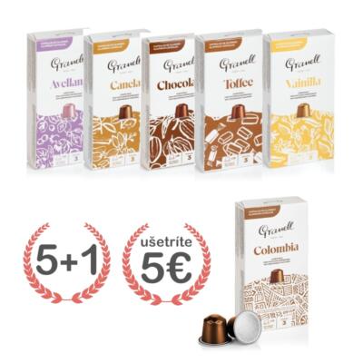 GRANELL Pack Aromas, degustačný set nespresso kapsúl 5+1