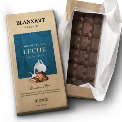 BLANXART Mliečna čokoláda 43%, 75g – Obrázok 3