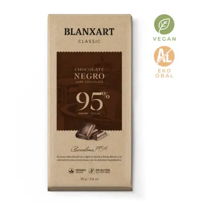 BLANXART Horká čokoláda 95%, 75g