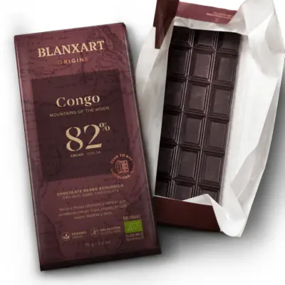 BLANXART Horká čokoláda CONGO 82%, 75g – Obrázok 3