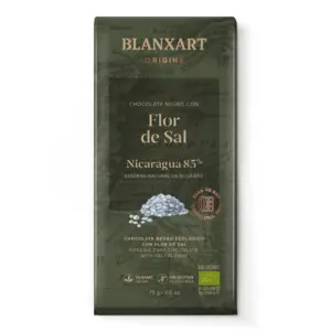 BLANXART Horká čokoláda NICARAGUA 85% so soľným kvetom, 75g
