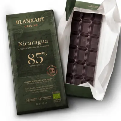 BLANXART Horká čokoláda NICARAGUA 85%, 75g – Obrázok 3